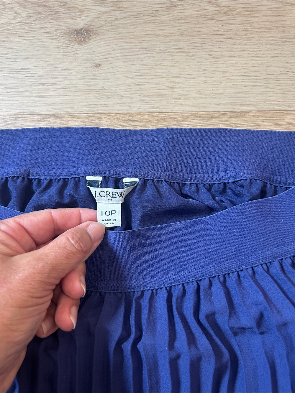 J. Crew Bright Blue Summer Skirt lined size 10 p - Picture 3 of 3